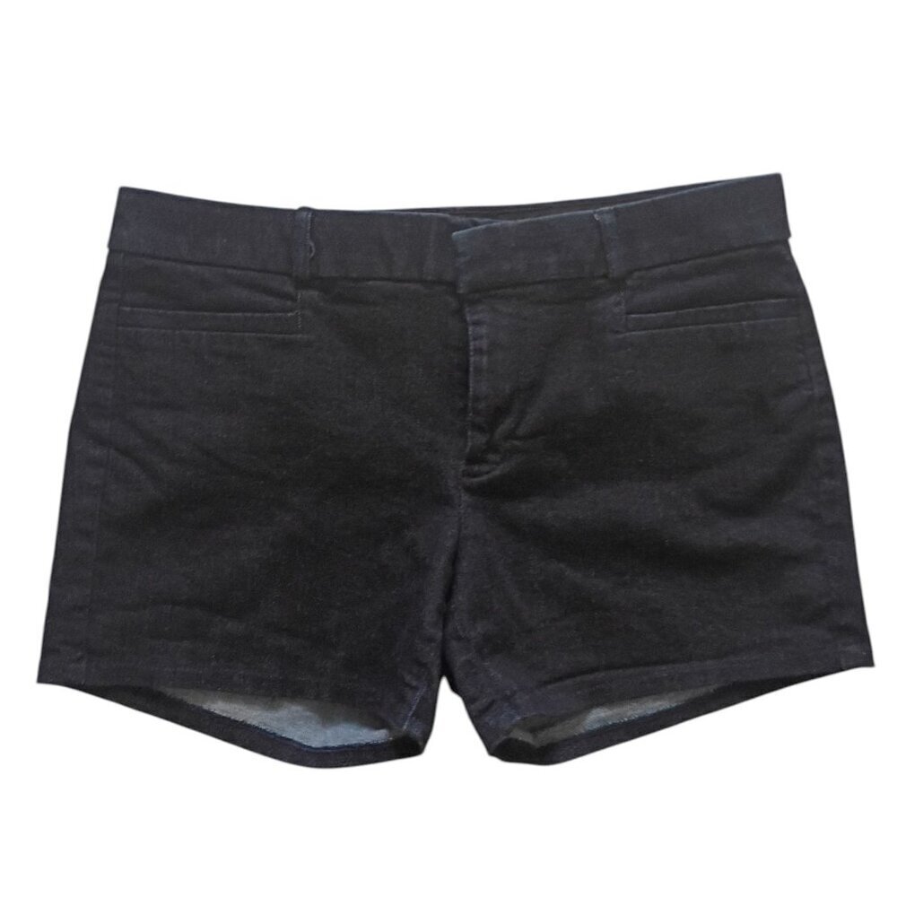Banana Republic Women's Navy Chambray Tailored Flat Front Shorts Size 6P
